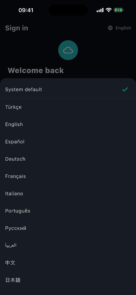Lumora — 16 dil desteği